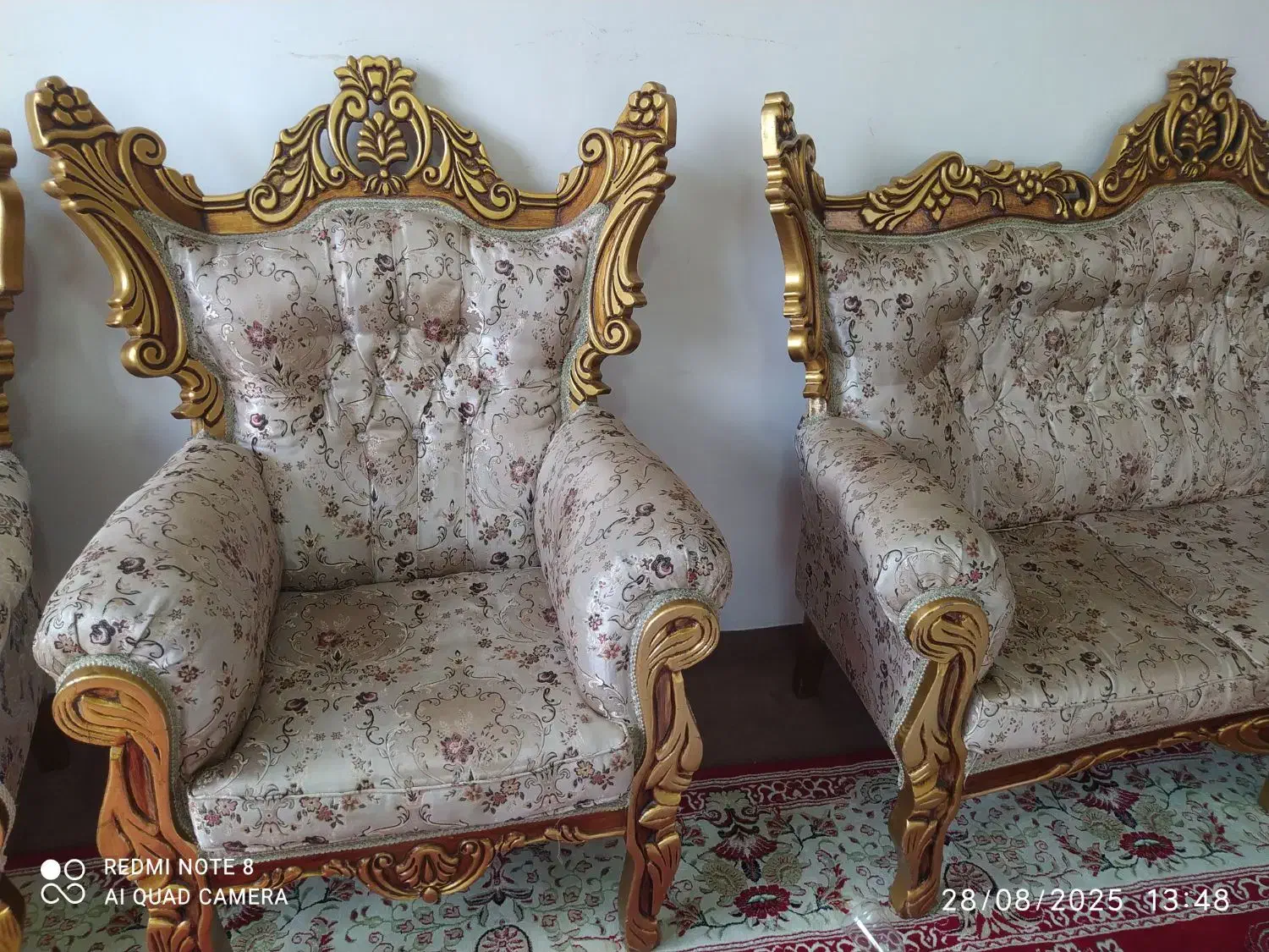 مبل هفت نفره دو دست|مبلمان خانگی و میز عسلی|بندر انزلی, گمرک|دیوار