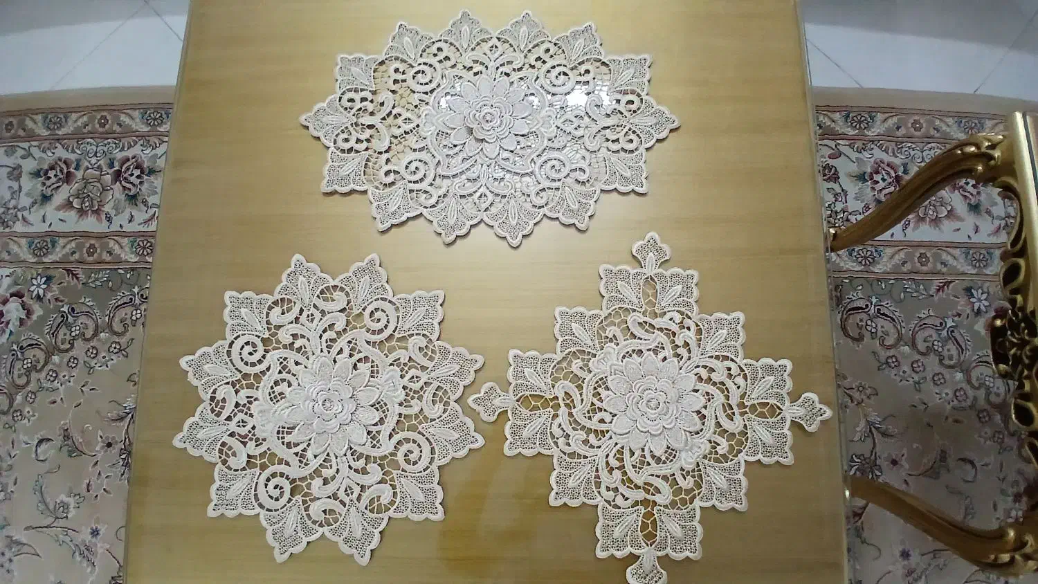 رومیزی ۳تکه|پرده، رانر، رومیزی|نیشابور, مدرس|دیوار