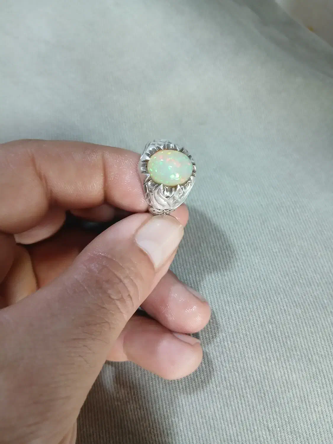 اوپال آیینه کاری هشت قیراط پانزده میلیون تومان|جواهرات|شیروان (خراسان), |دیوار