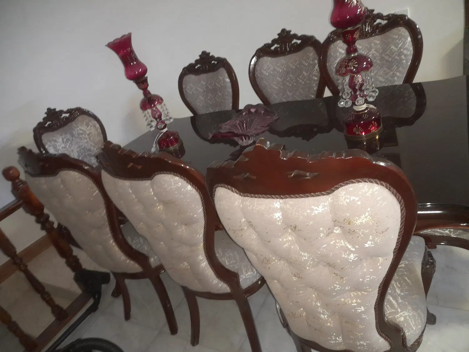 سرویس مبلمان و ناهاخوری چوب راش درجه یک درحدنو|مبلمان خانگی و میز عسلی|تهران, شهمیرزادی|دیوار