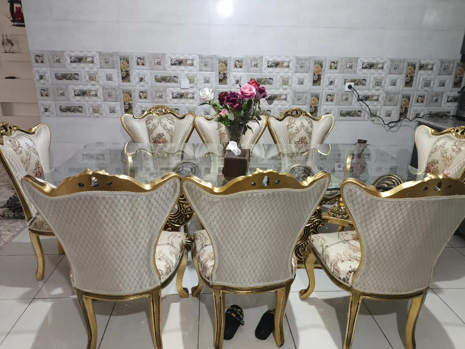 ناهار خوری 8نفره|میز و صندلی غذاخوری|پلدختر, |دیوار