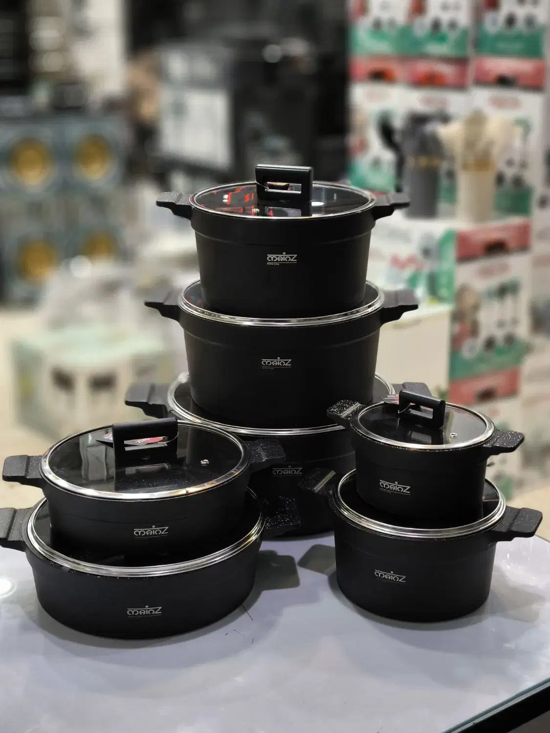 سرویس قابلمه چدن ماینز آلمان اصلی، کف اینداکشن|ظروف پخت‌وپز|قم, علی آباد سعدگان|دیوار