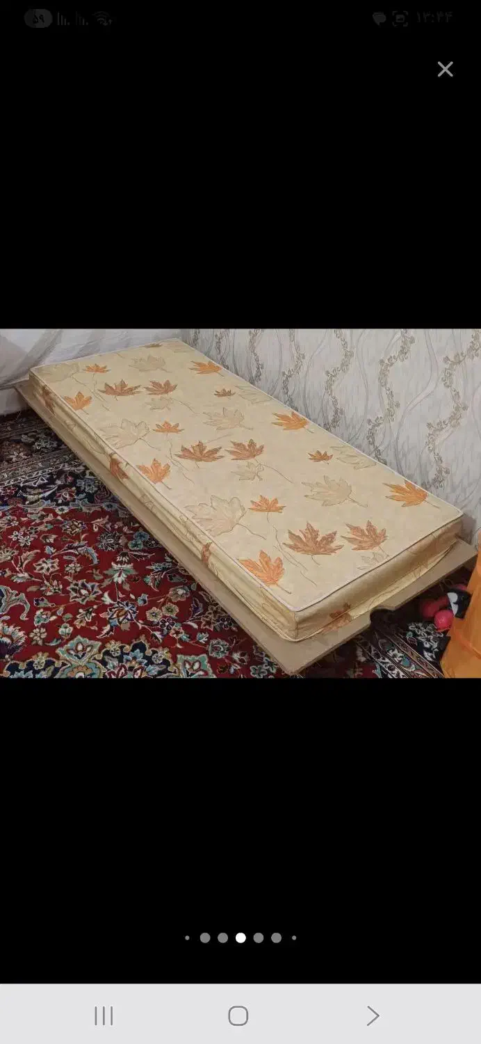 تخت چوبی شیک با تشک|تشک تختخواب|مشهد, شهرک رازی (شهرک غرب)|دیوار