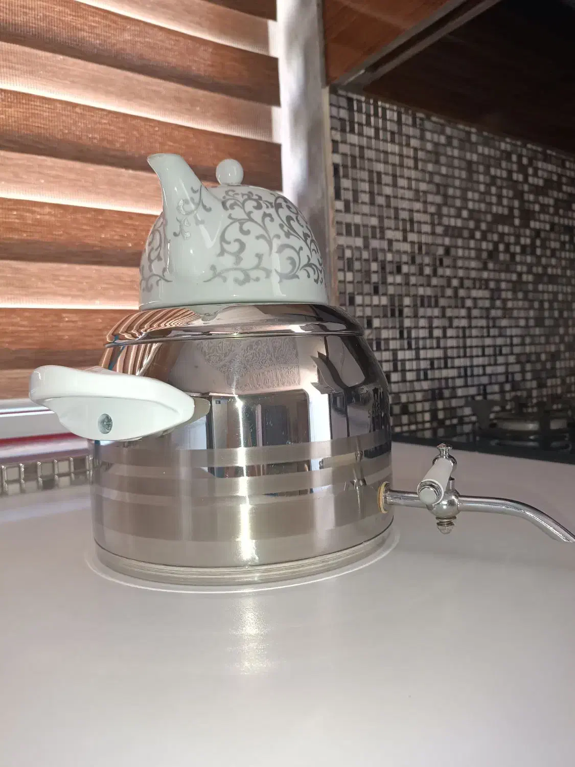 کتری قوری سافینوکس سه خط ترک|قوری، کتری، قهوهساز دستی|بندر انزلی, سی متری|دیوار