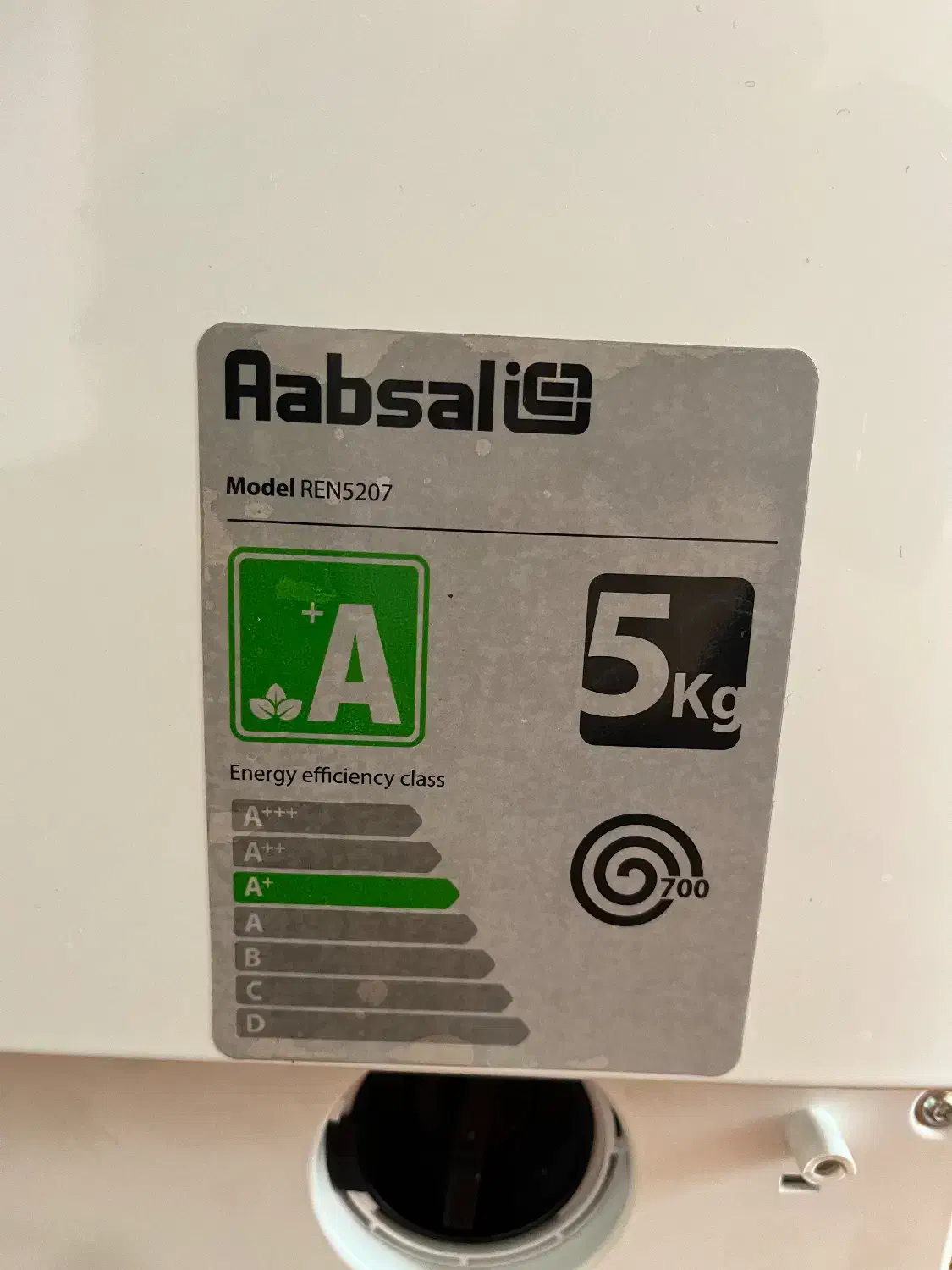 ماشین لباسشویی آبسال ۵ کیلوگرم|ماشین لباسشویی و خشک‌کن لباس|پردیس, فاز ۶|دیوار