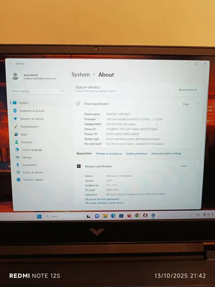 لپتاپ اچ پی ویکتوس hp victus|رایانه همراه|تبریز, |دیوار