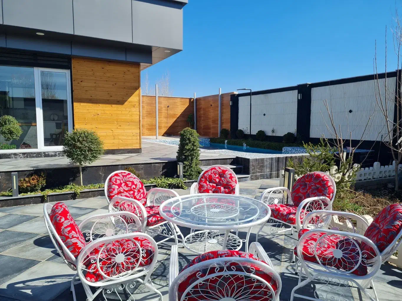 تولیدی میز صندلی باغی/مدل بیضی|مبلمان خانگی و میز عسلی|نوشهر, |دیوار