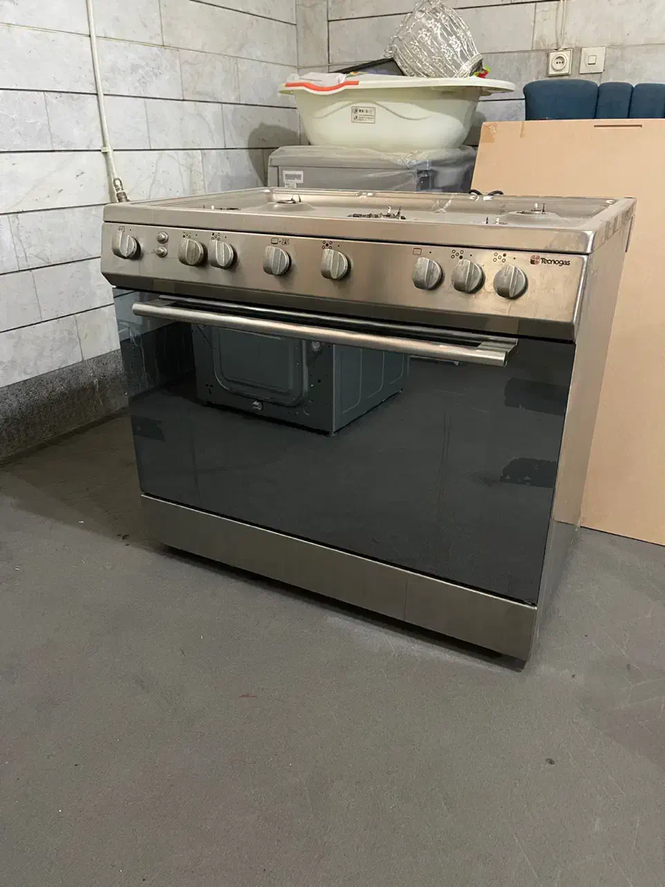 فر گاز مبله تمام استیل تکنو گاز ایتالیایی|اجاق گاز و لوازم برقی پخت‌وپز|اصفهان, خواجو|دیوار