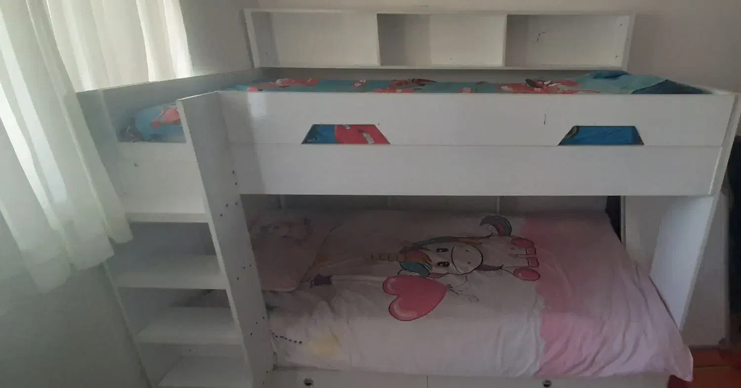 سرویس خواب(تخت پاتختی دراور روتختی) وتخت جوان۳تخته|تشک تختخواب|بیرجند, |دیوار