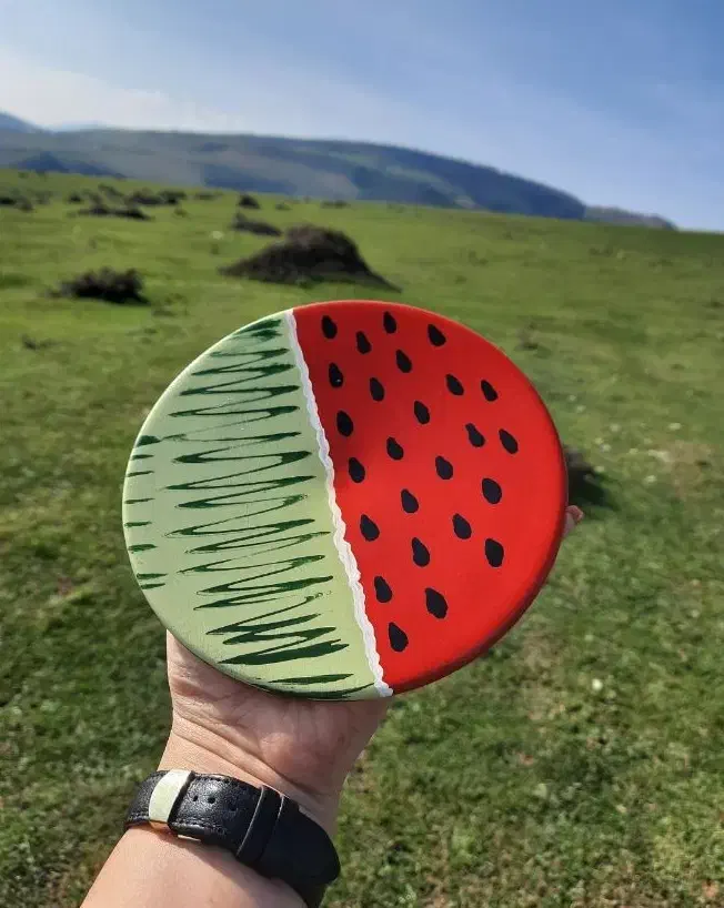 پیش دستی یلدایی هندونه|ظروف سرو و پذیرایی|رشت, هلال احمر|دیوار