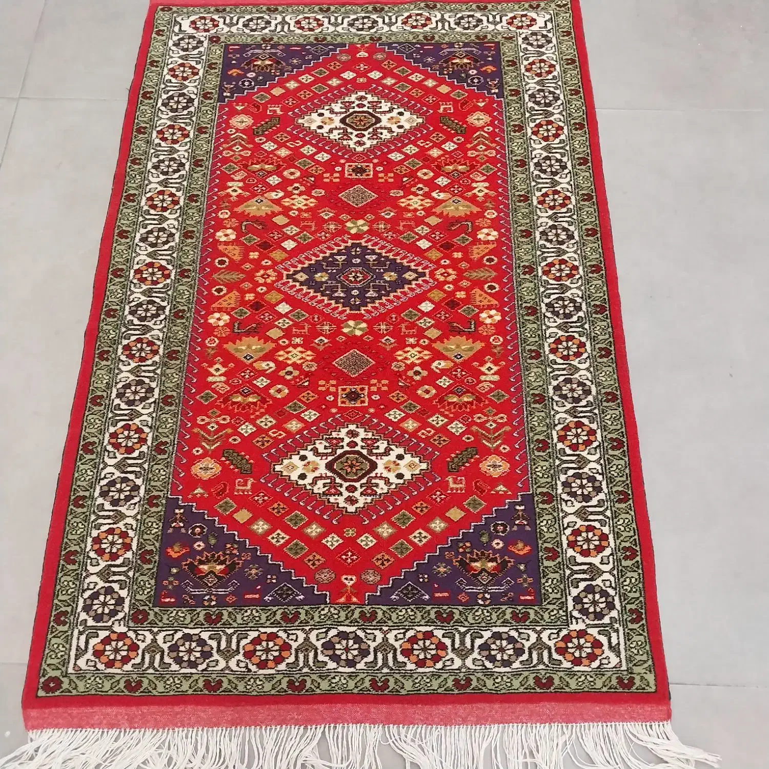 زرع ونیم دستباف پشمی|فرش|دورود, |دیوار