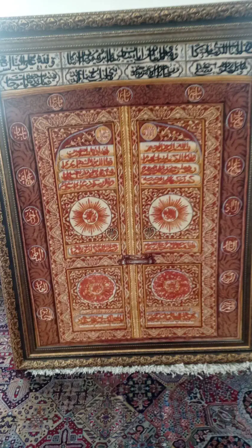 تابلو فرش درب کعبه|تابلو فرش|شیراز, فاضل|دیوار