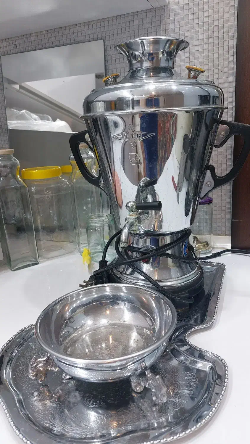 قابلمه مسی،سماور،کریر،تخت پارک،سفال|حراج|بوشهر, |دیوار