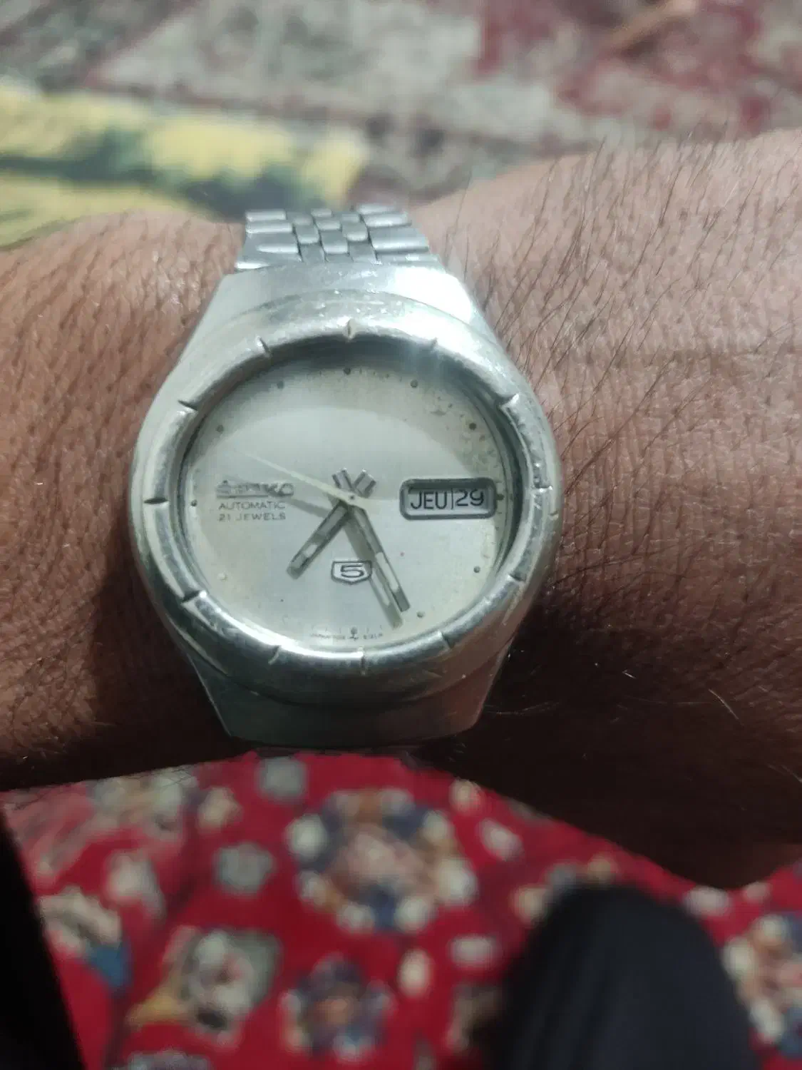 ساعت مچی سکو ۵اتوماتیک یا نبضی|ساعت|مهریز, |دیوار