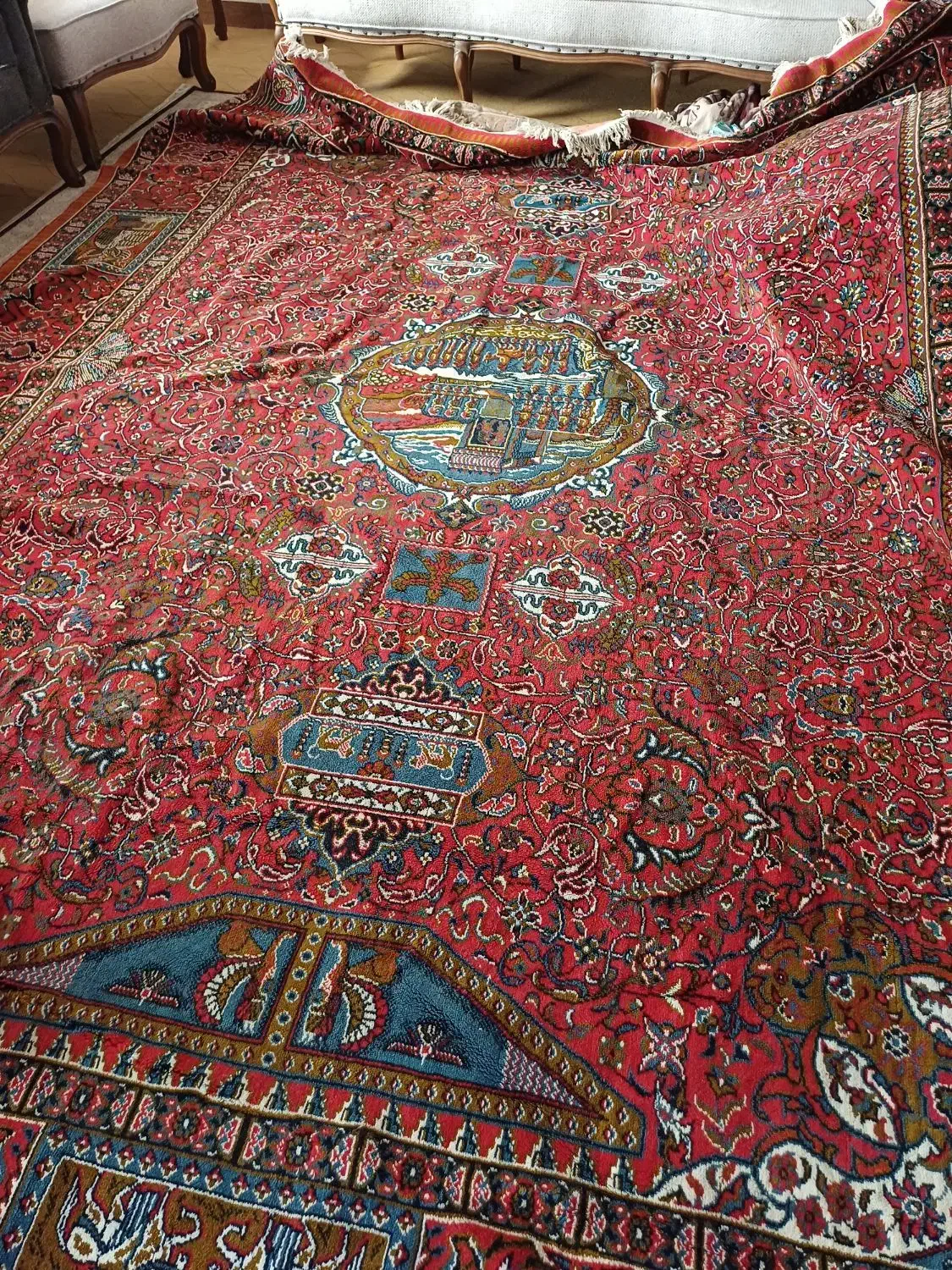 فرش ۱۲ متری|فرش|رشت, نخودچر|دیوار