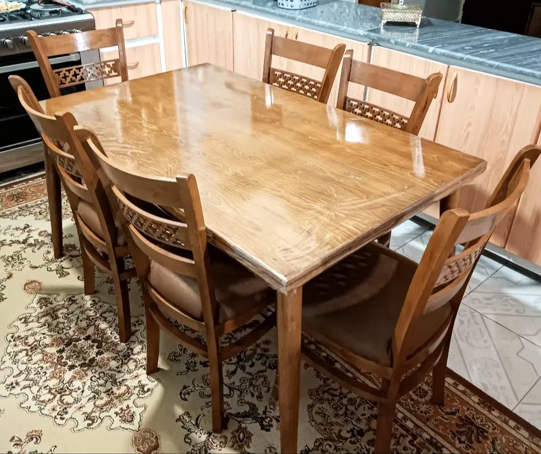 نهارخوری 6نفره|میز و صندلی غذاخوری|فولادشهر, C4|دیوار