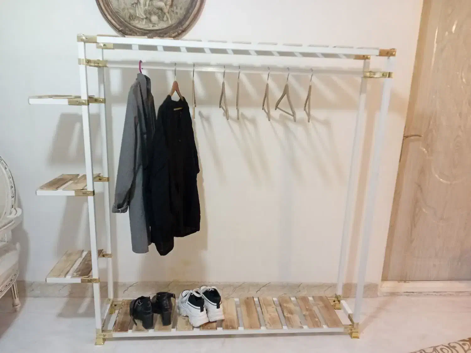 رگال طبقاتی سفید طلایی|جاکفشی، کمد، دراور|کرج, گلشهر|دیوار