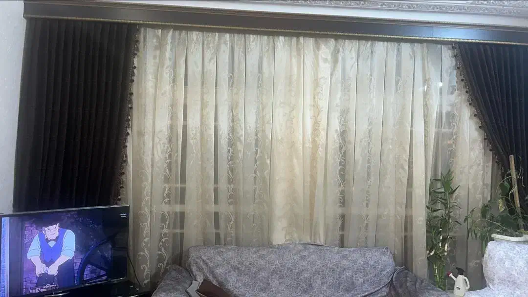 پرده ی تمیز و کار کرده|پرده، رانر، رومیزی|قم, باجک دو|دیوار