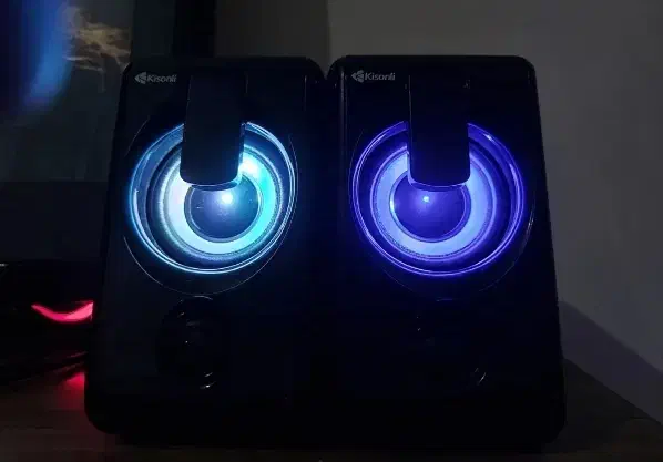 اسپیکر دکستاپ با نور RGB|سیستم صوتی خانگی|نهاوند, |دیوار