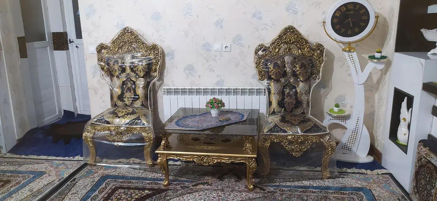 مبل سلطنتی 9نفره|مبلمان خانگی و میز عسلی|زاهدان, |دیوار