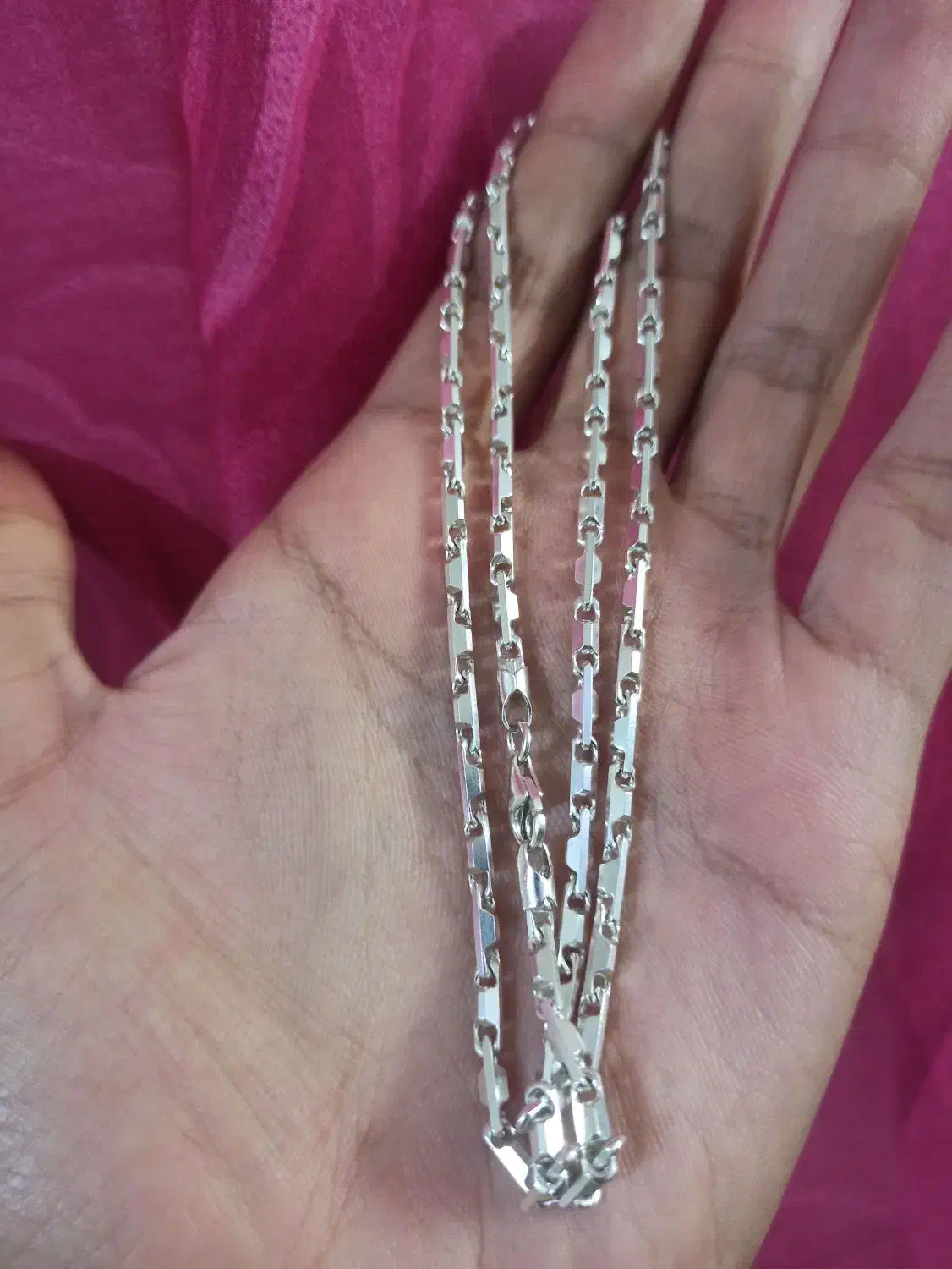 زنجیر نقره ایتالیایی|جواهرات|قم, ارم|دیوار