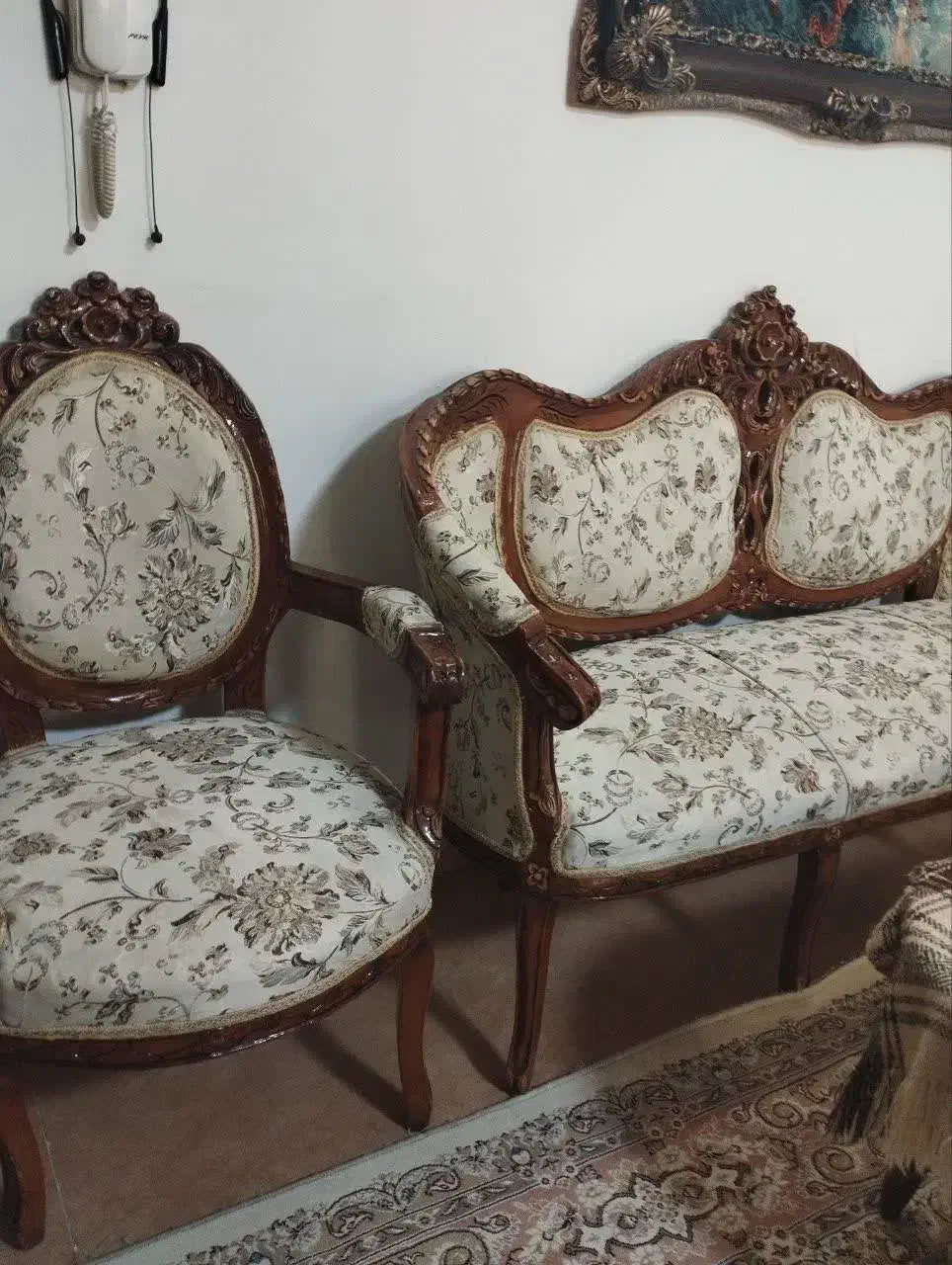 مبل سلطنتی ۷نفره|مبلمان خانگی و میز عسلی|اسدآباد, |دیوار