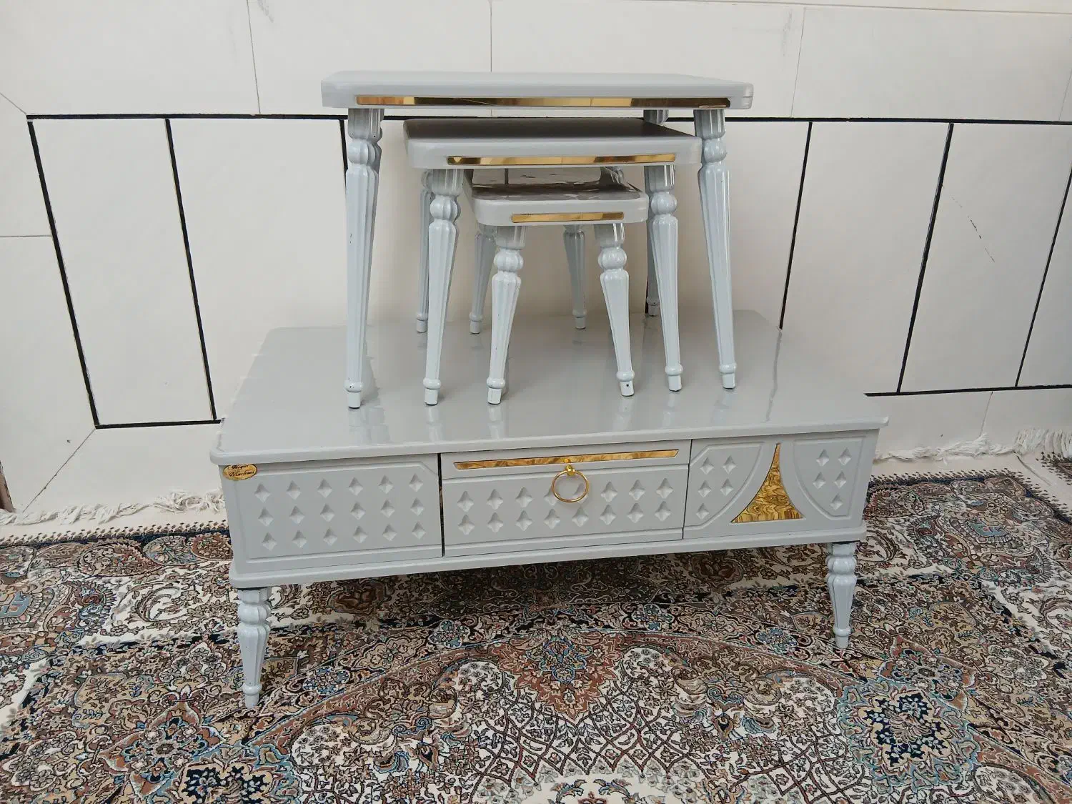 ست میز عسلی نو و سالم|مبلمان خانگی و میز عسلی|داران, |دیوار