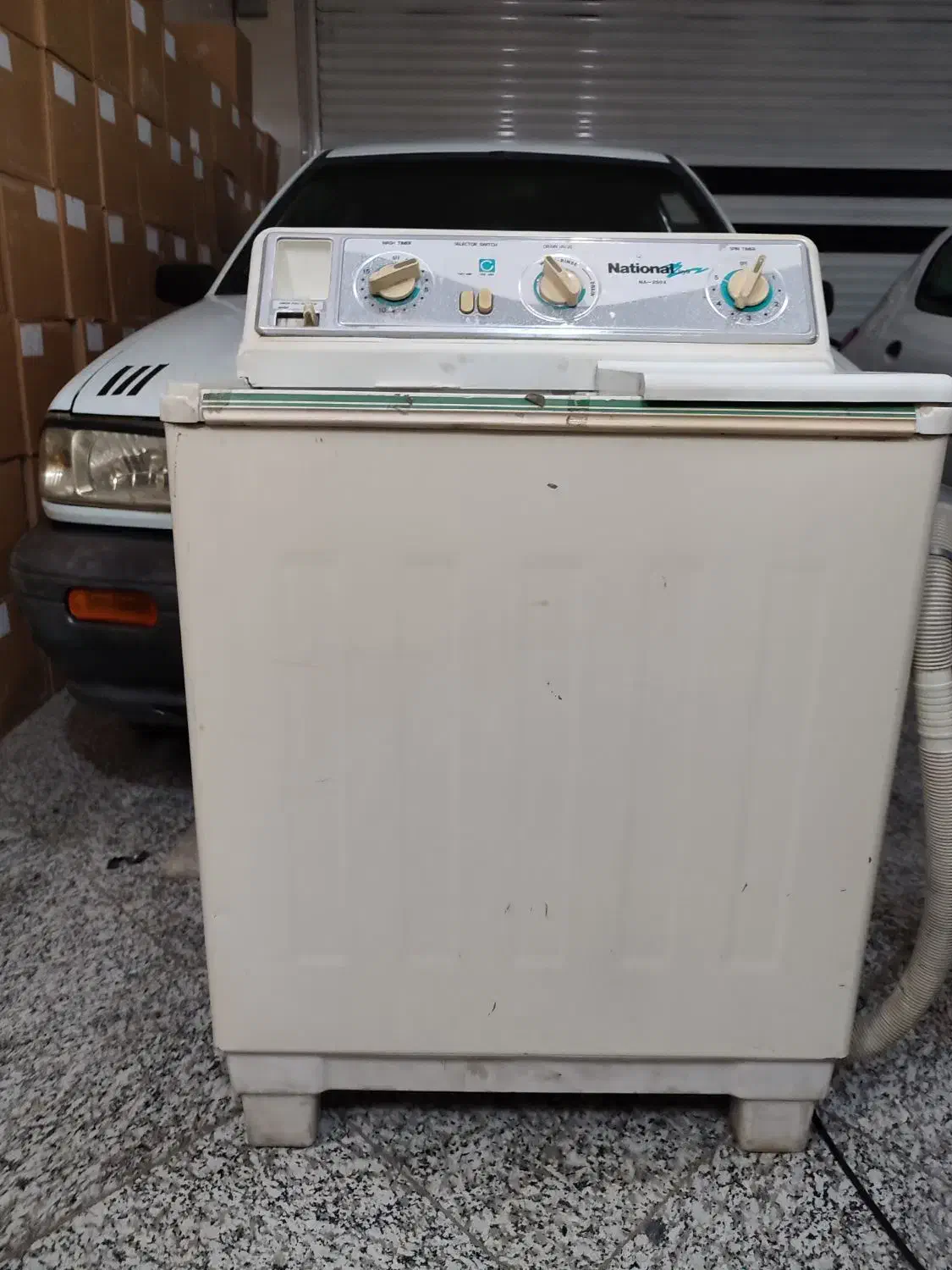 لباسشویی دو قلو ناسیونال بسیار تمیز|ماشین لباسشویی و خشک‌کن لباس|اصفهان, سرتاوه|دیوار