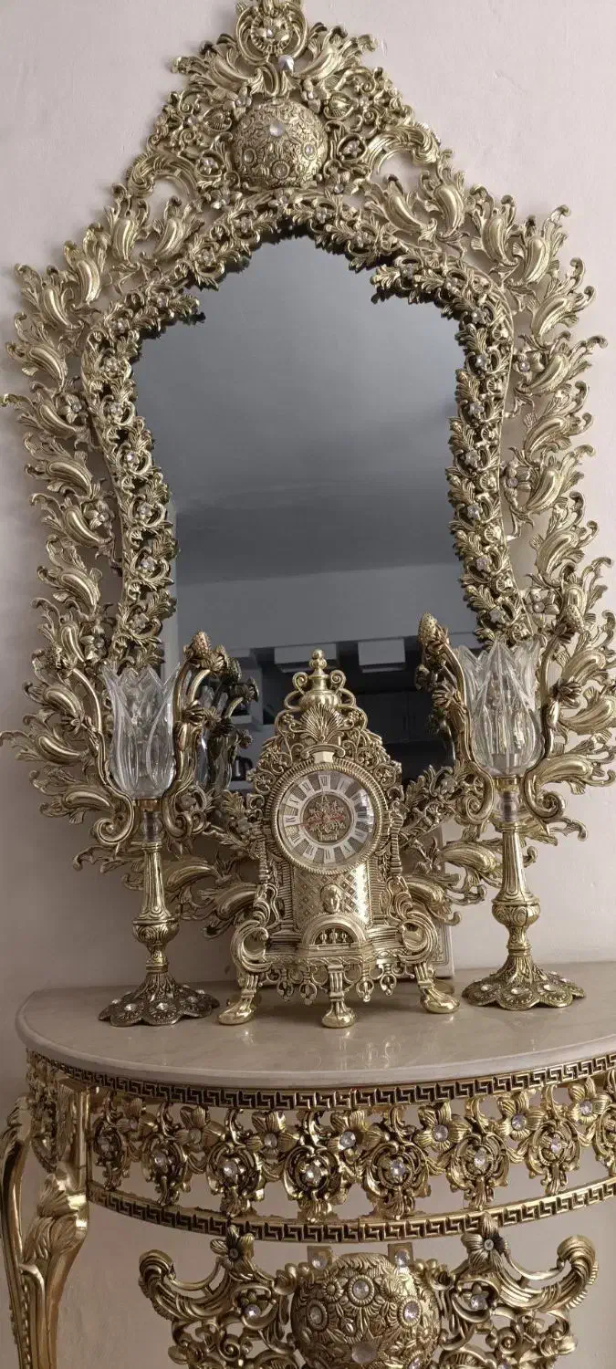 آئینه شمعدان|آینه|قزوین, |دیوار