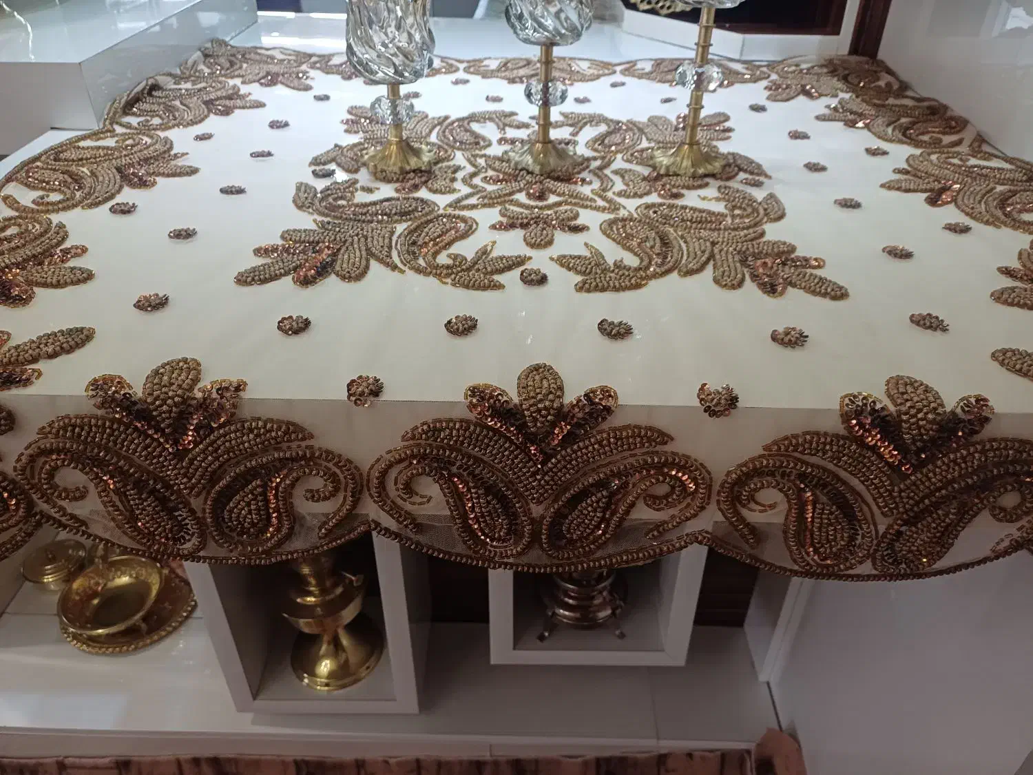 رومیزی سه تایی و رومیزی مربع|پرده، رانر، رومیزی|تبریز, |دیوار