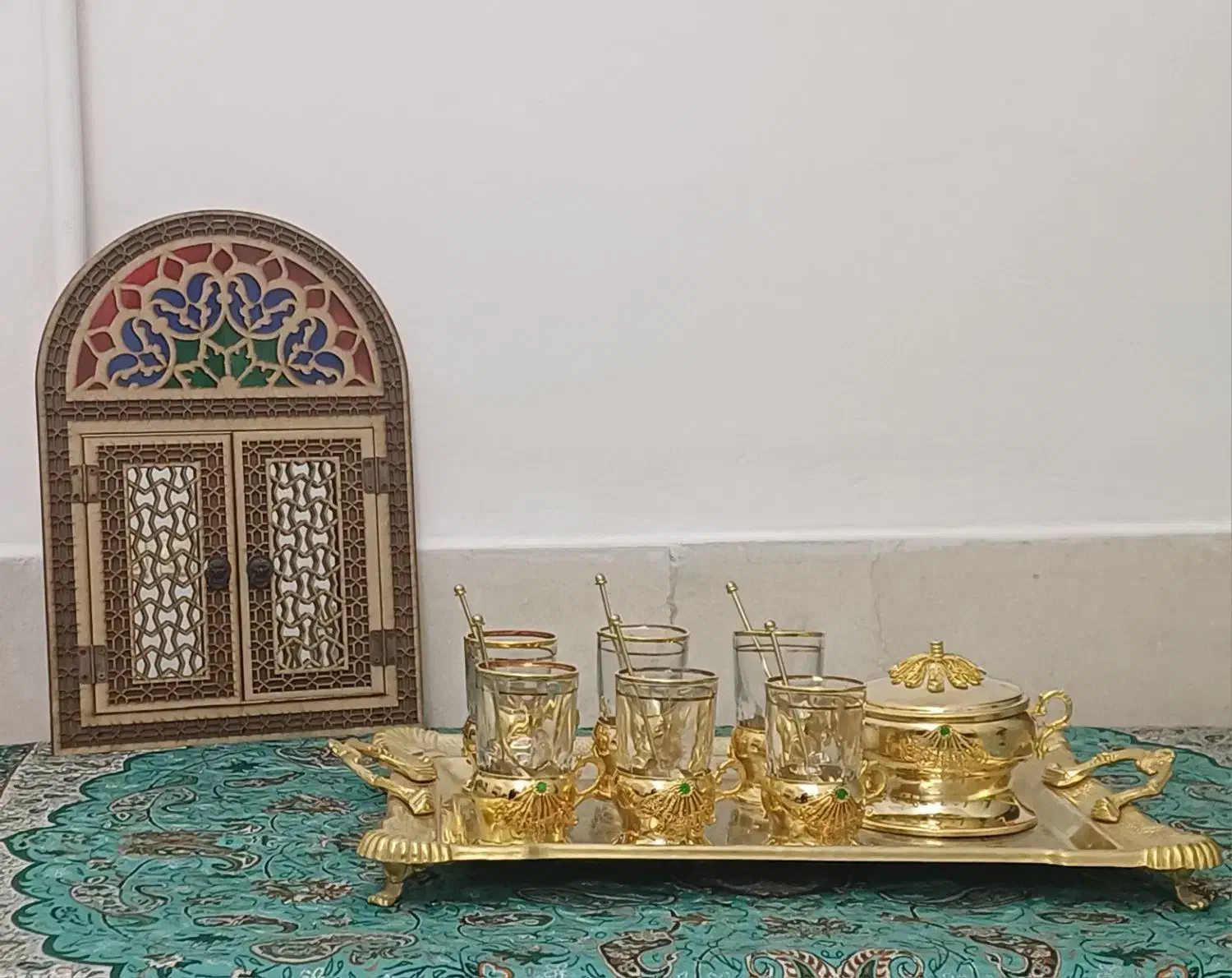 گیره استکان و لیوان همراه سینی|ظروف سرو و پذیرایی|تهران, زرکش|دیوار