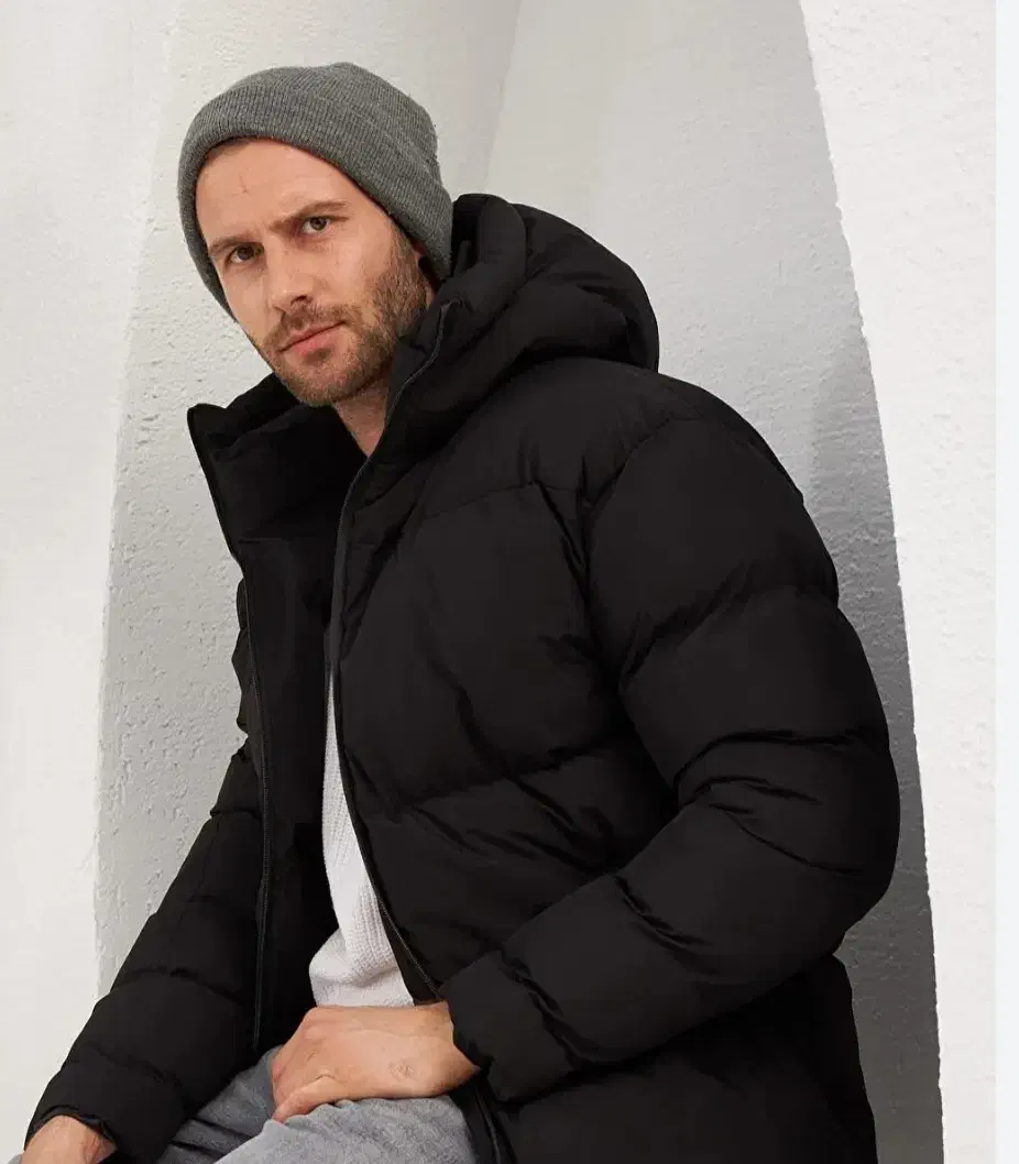 کاپشن مردانه اف یلدا پفکی سیلیکونی چرم نمدی اورخز|لباس|مشهد, طلاب|دیوار