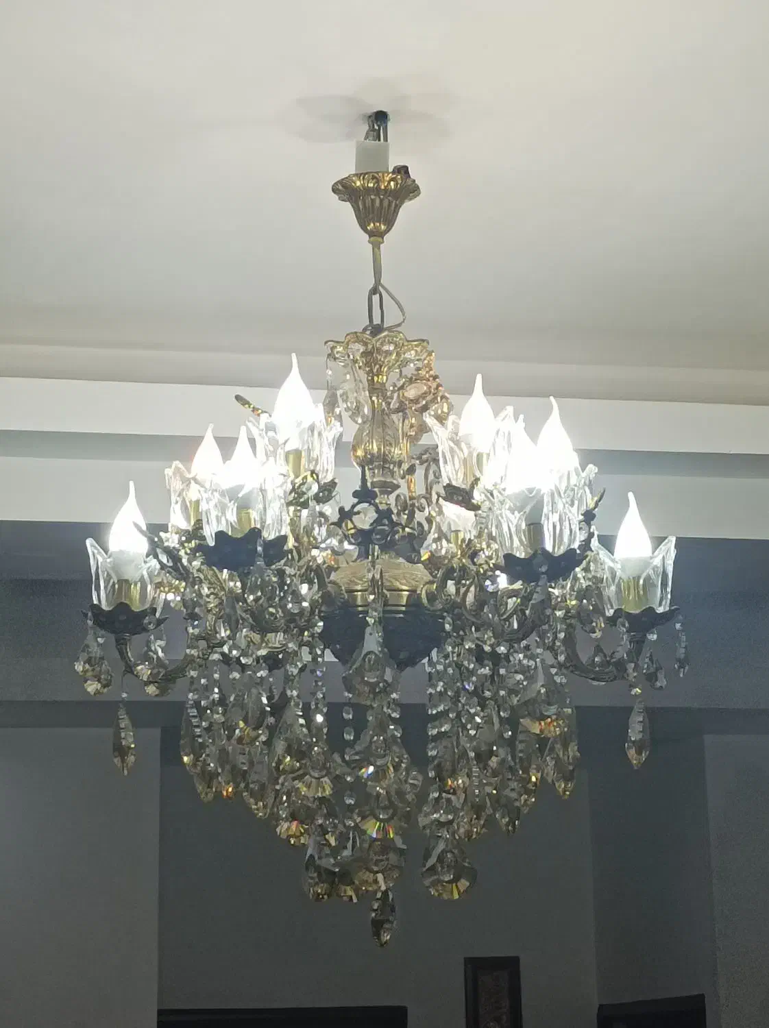 لوستر تمام برنج|لوستر و چراغ آویز|اندیشه, شهرک المهدی|دیوار