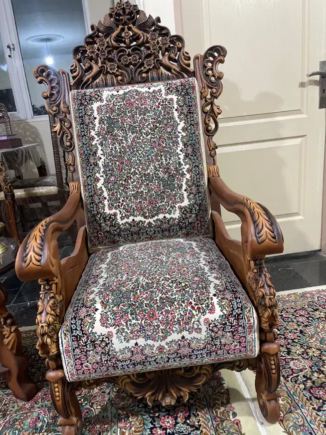 مبل قالی ۸نفره|مبلمان خانگی و میز عسلی|کرمان, |دیوار