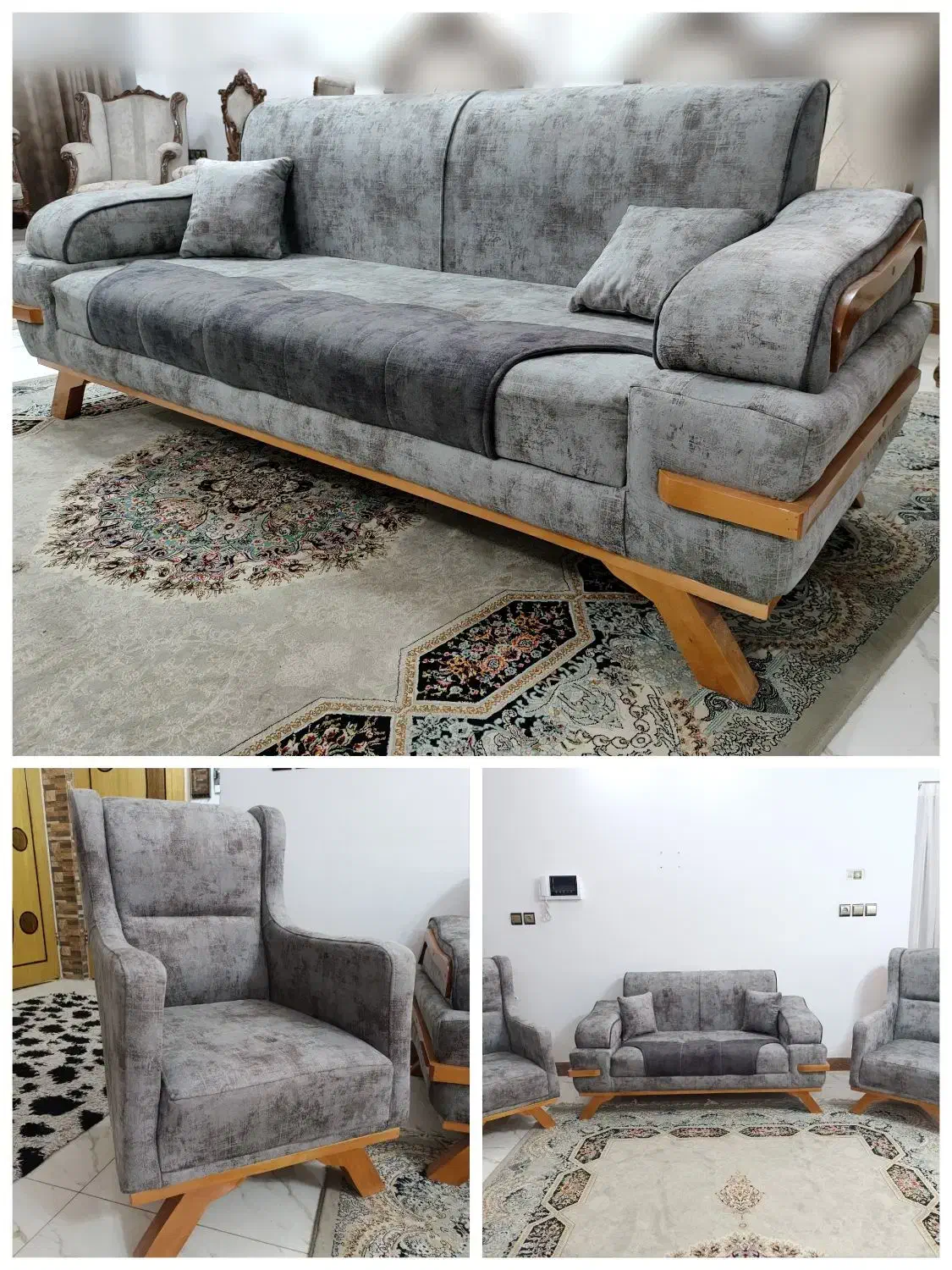 مبل راحتی کاملا نونو مناسب جهیزیه|مبلمان خانگی و میز عسلی|اصفهان, قائمیه|دیوار