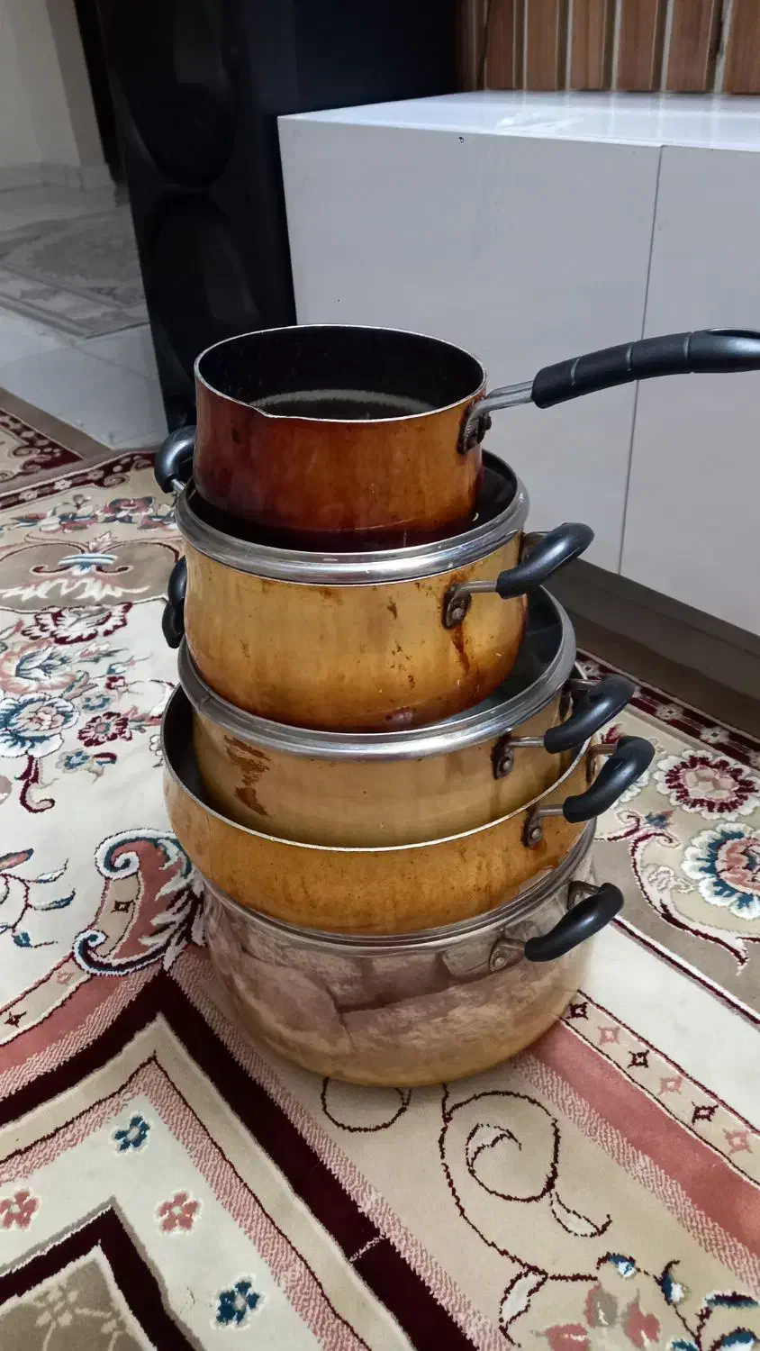 یک سرویس قابلمه وزودپز|ظروف پختوپز|گلبهار, شهر جدید گلبهار|دیوار