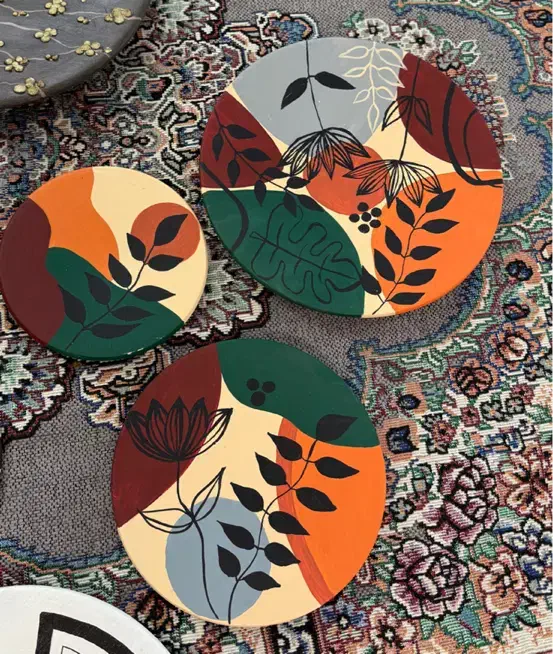 دو ست دیوارکوب با تکنیک تکسچر برجسته|تابلو، نقاشی، عکس|مشهد, ادیب نیشابوری (شهرک غرب)|دیوار