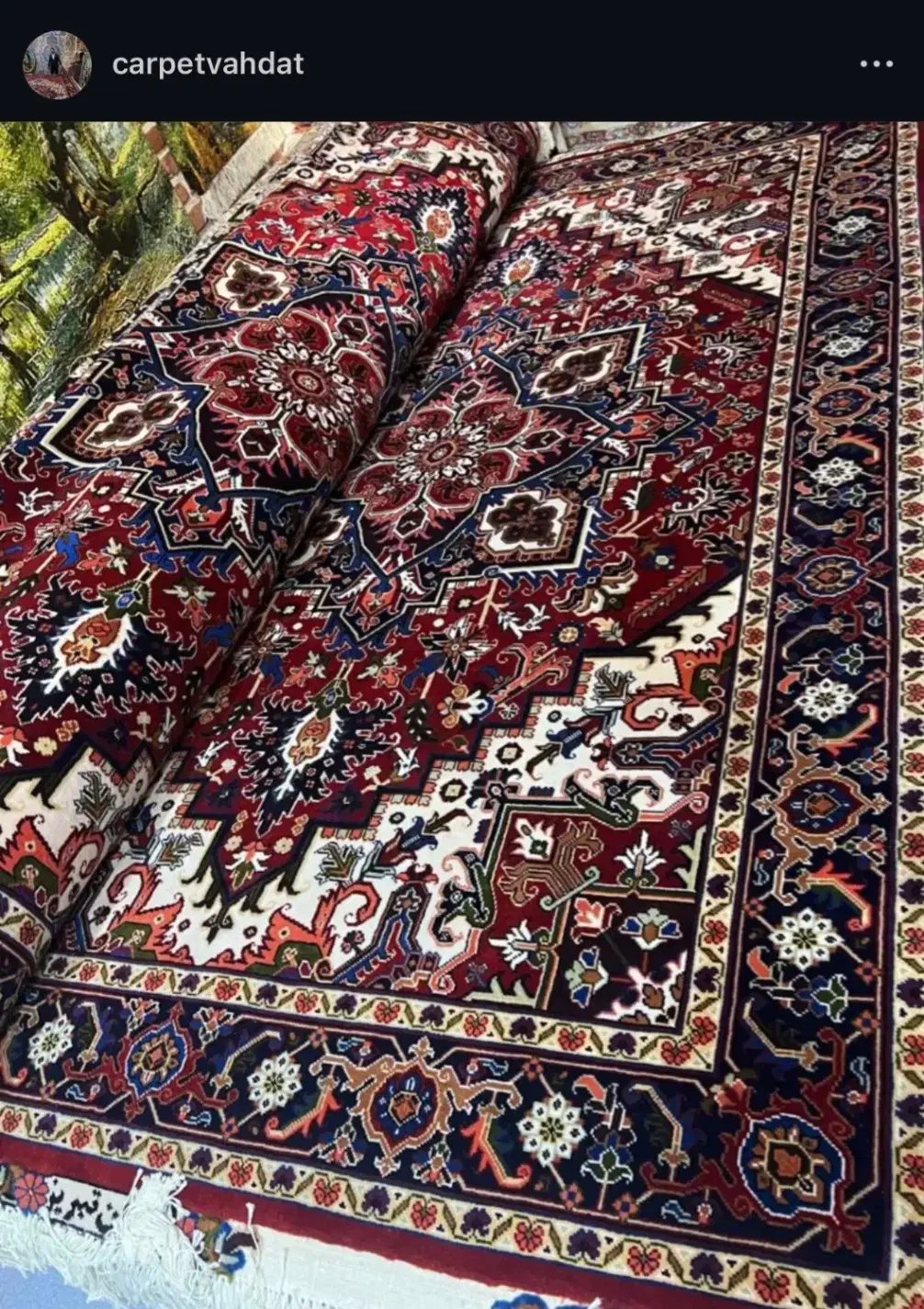 فروشگاه فرش و تابلو فرش دستباف وحدت|فرش|تبریز, |دیوار