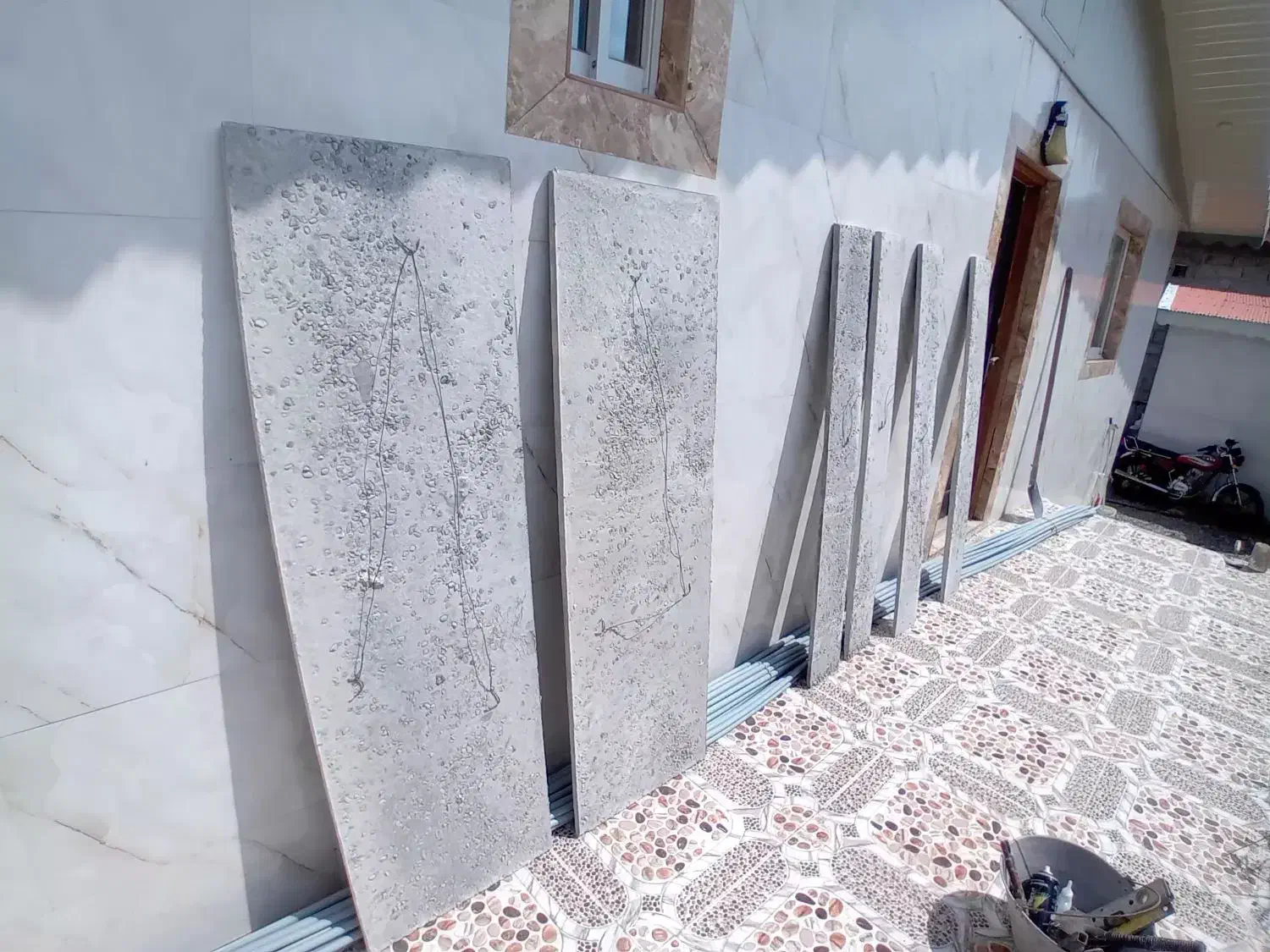 نصاب بتن اکسپوز و مالون وکاشیکاری|خدمات پیشه و مهارت|لشت نشا, |دیوار