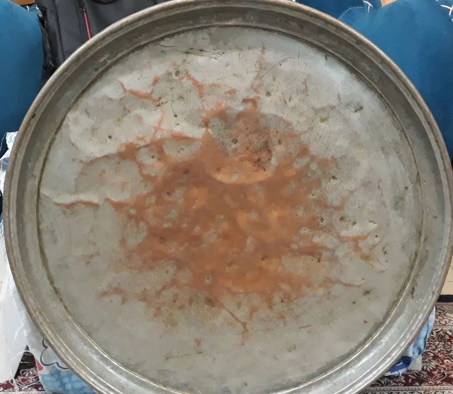 سینی مس قدیمی|کلکسیون اشیاء عتیقه|مشهد, خرمشهر|دیوار