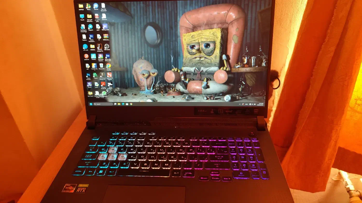 لپتاپ گیمینگ rog strix g713 rc|رایانه همراه|تهران, شهرک چیتگر|دیوار