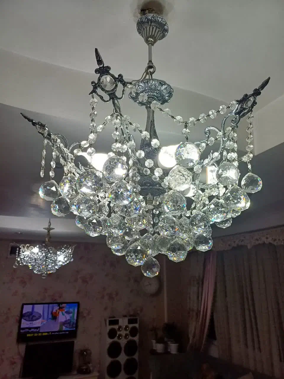 لوستر برنز|لوستر و چراغ آویز|رباطکریم, رباطکریم|دیوار