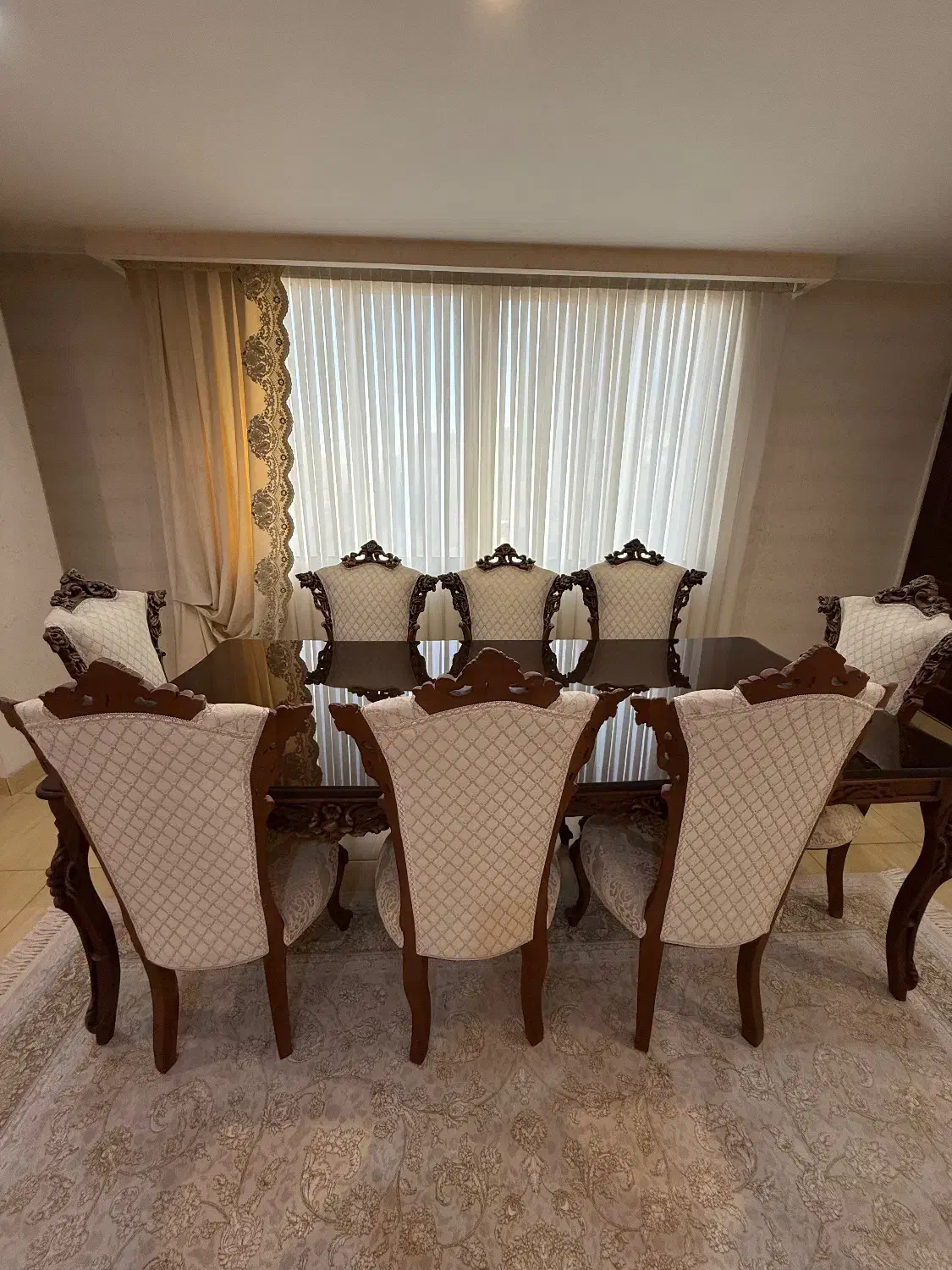 مبل با ناهار خوری ۸ نفره در حد نو|مبلمان خانگی و میز عسلی|محمدشهر, محمدشهر|دیوار