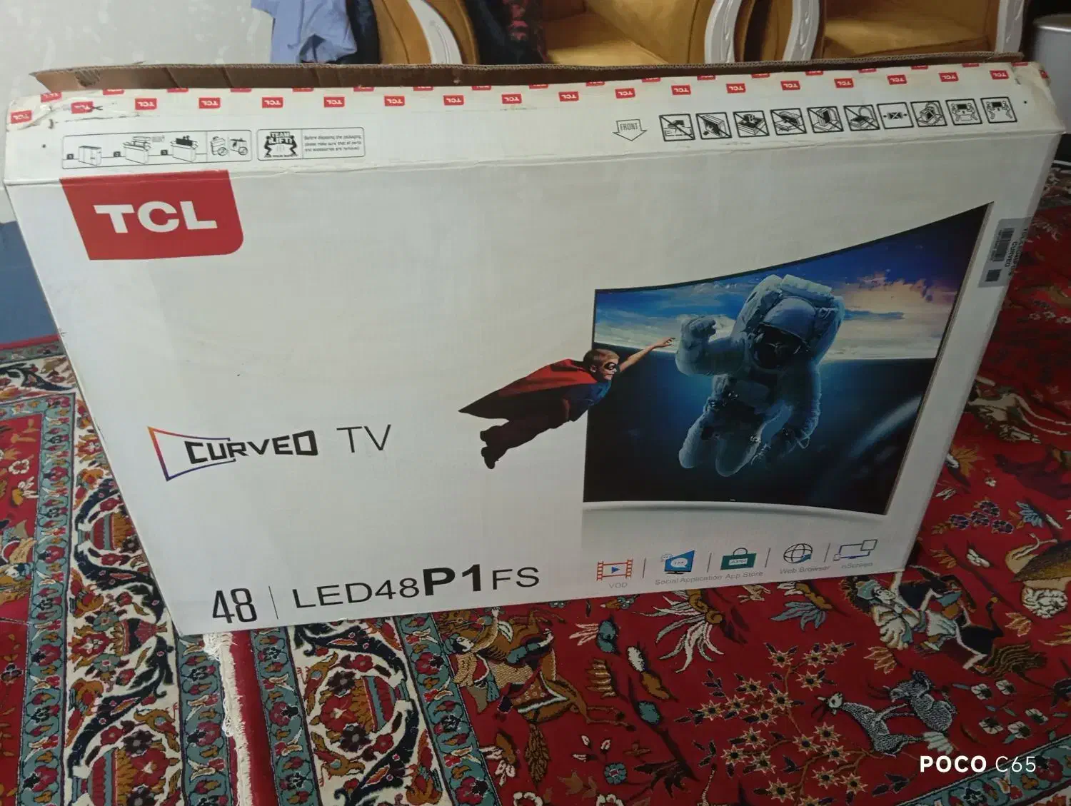 کارتون تلویزیون TCL|تلویزیون و پروژکتور|اسلام‌شهر, شهرک واوان|دیوار