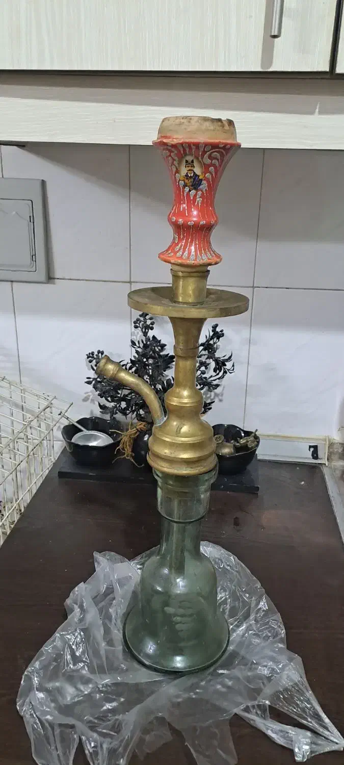 قلیون تنه برنجی|صنایع دستی و سایر لوازم تزئینی|تهران, وحیدیه|دیوار