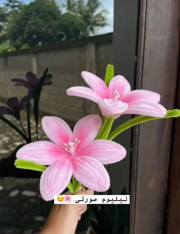 گل روبانی و پیپ کلینر|گل مصنوعی|قم, نیروگاه|دیوار