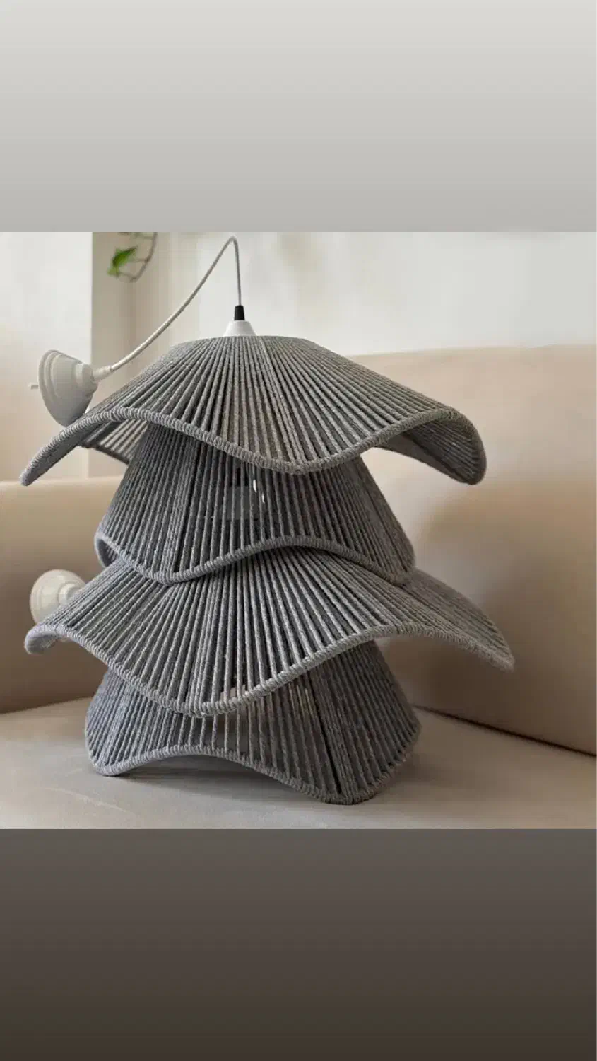 لوستر مکرومه مدل لاله|لوستر و چراغ آویز|تهران, افسریه جنوبی|دیوار