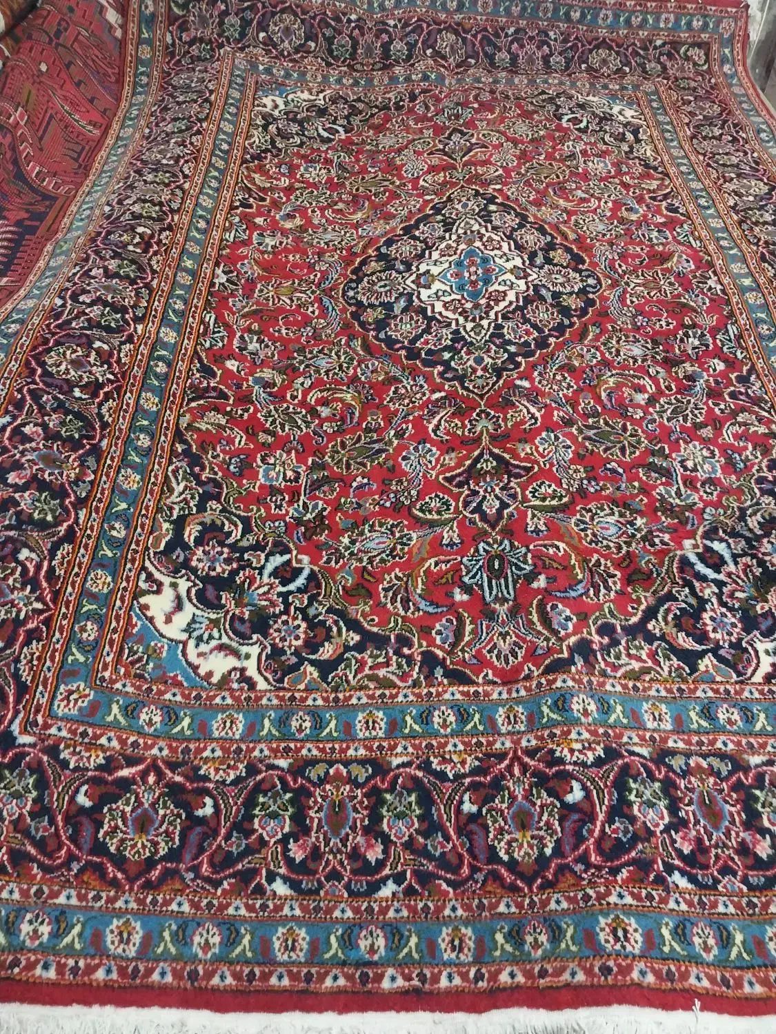 یک جفت فرش دستباف شیش متری|فرش|بناب, |دیوار