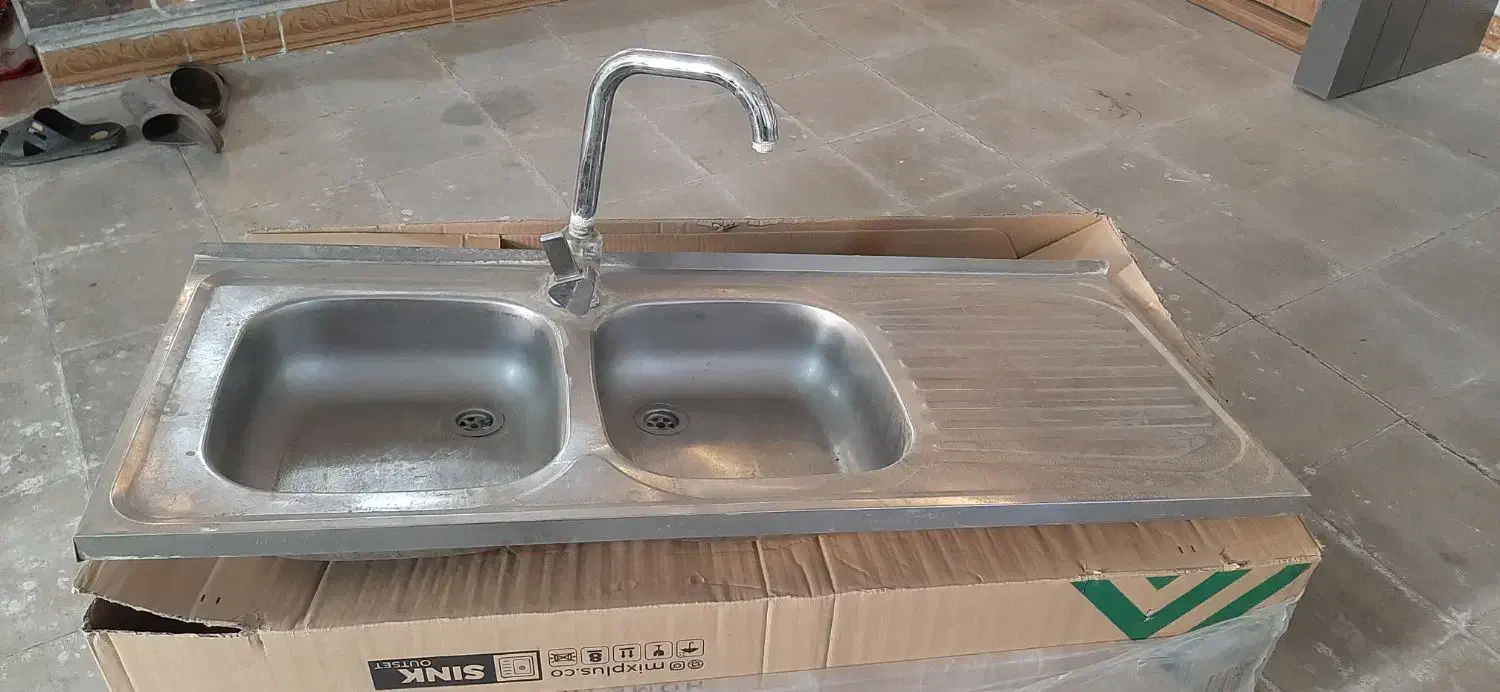 سینک روکار با شیر کامل|مصالح و تجهیزات ساختمان|زرند, |دیوار