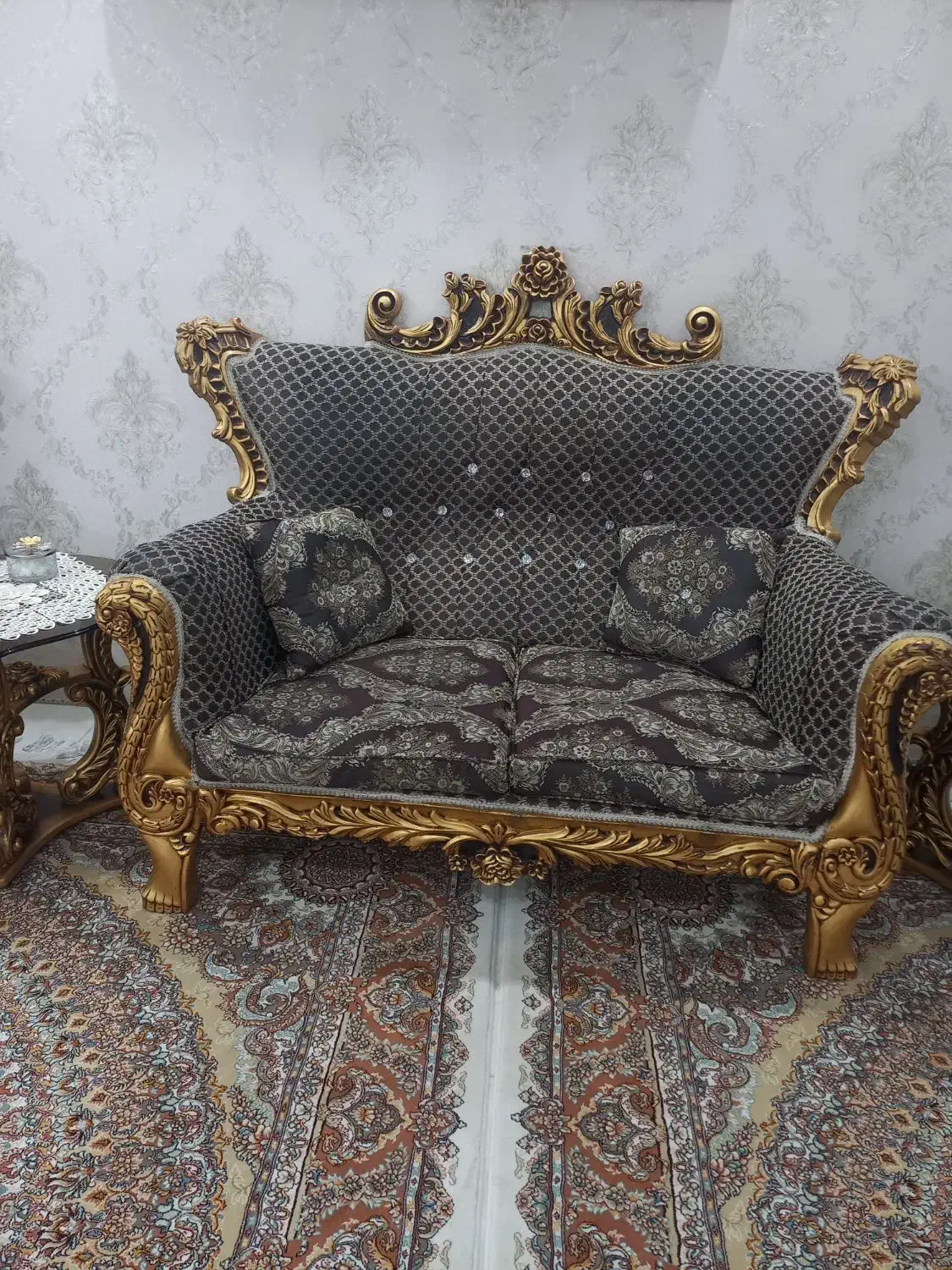 مبل کلاسیک ۷نفره شهریار|مبلمان خانگی و میز عسلی|وحیدیه, |دیوار